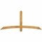 Ekena Millwork Bellingham Rough Sawn Timber Gable Bracket, Western Red Cedar, 72"W x 33"H x 2"D x 4"F, 11/12 Pitch GBW072X33X0204BEL00RWR - alternate 1